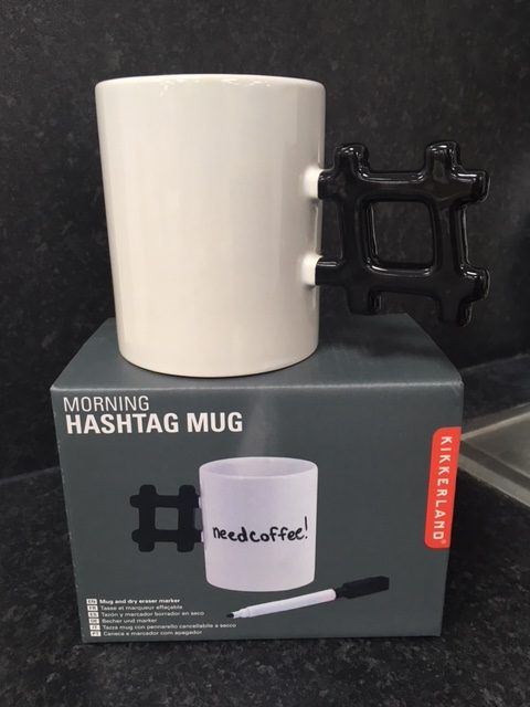 Hashtag gift mug